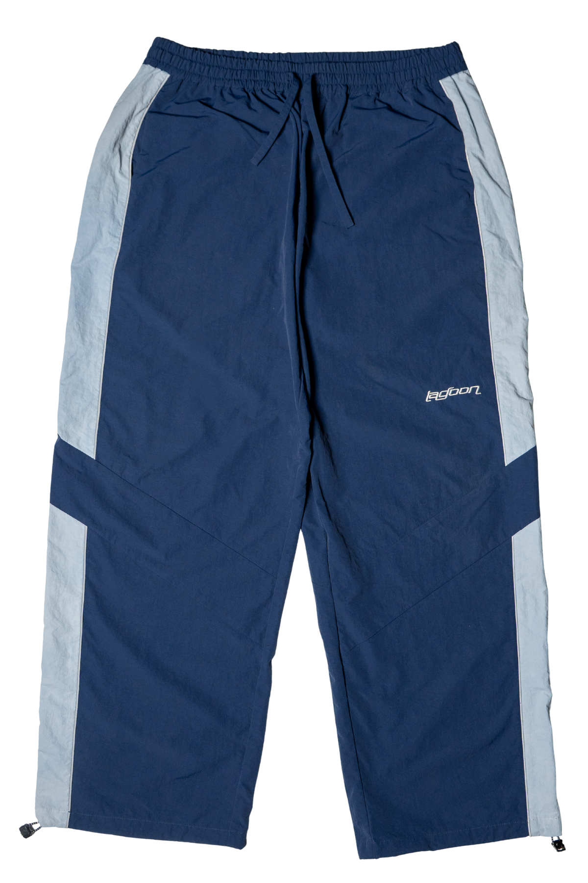 NAVY NYLON PANTS