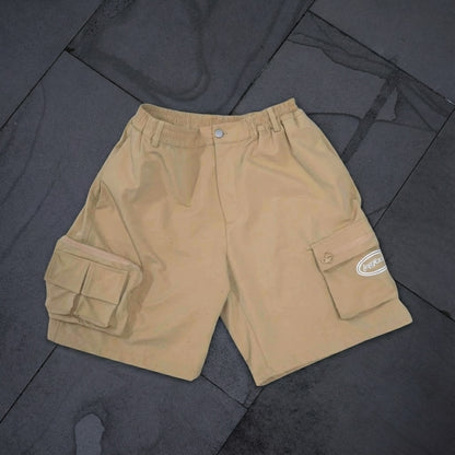 BEIGE CARGO SHORTS