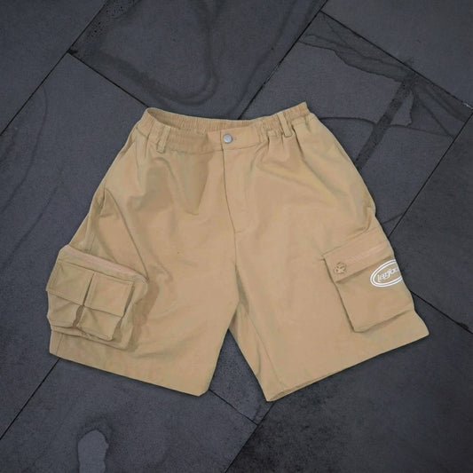 BEIGE CARGO SHORTS
