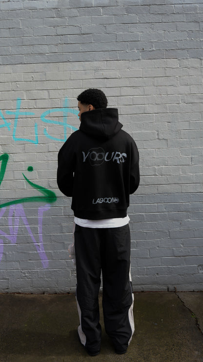 BLACK YOOURS HOODIE