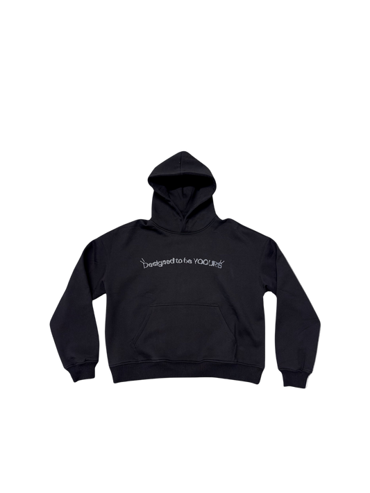 BLACK YOOURS HOODIE