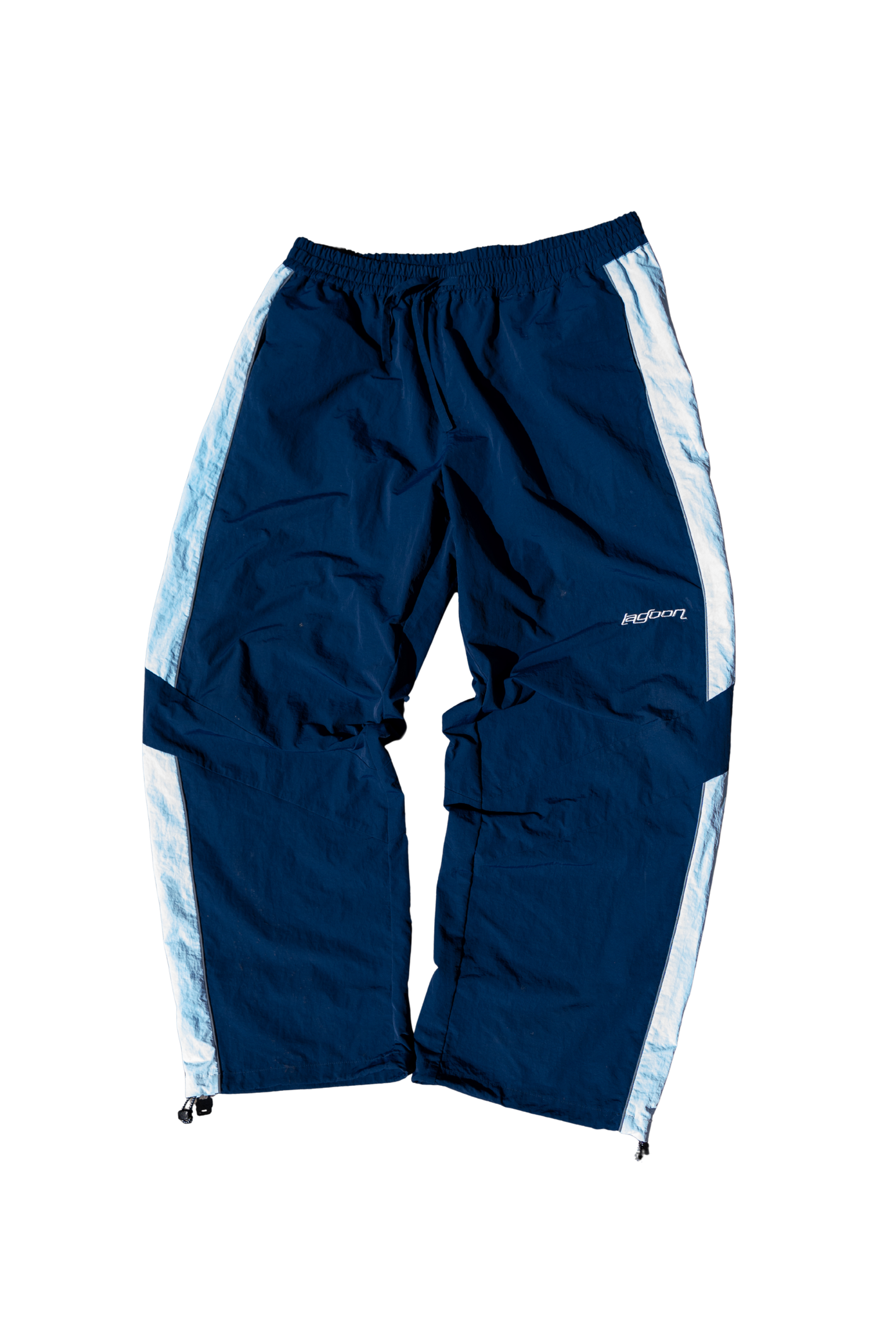 NAVY NYLON PANTS
