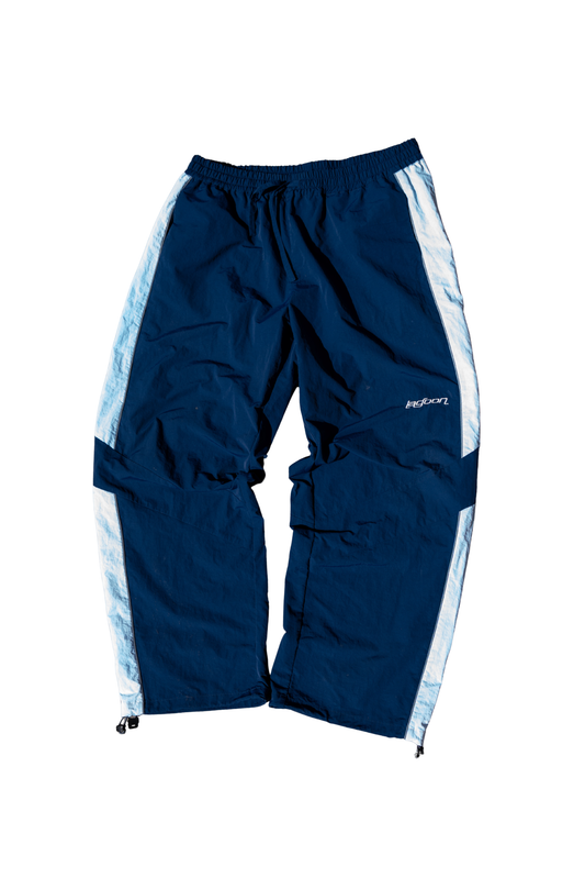 NAVY NYLON PANTS